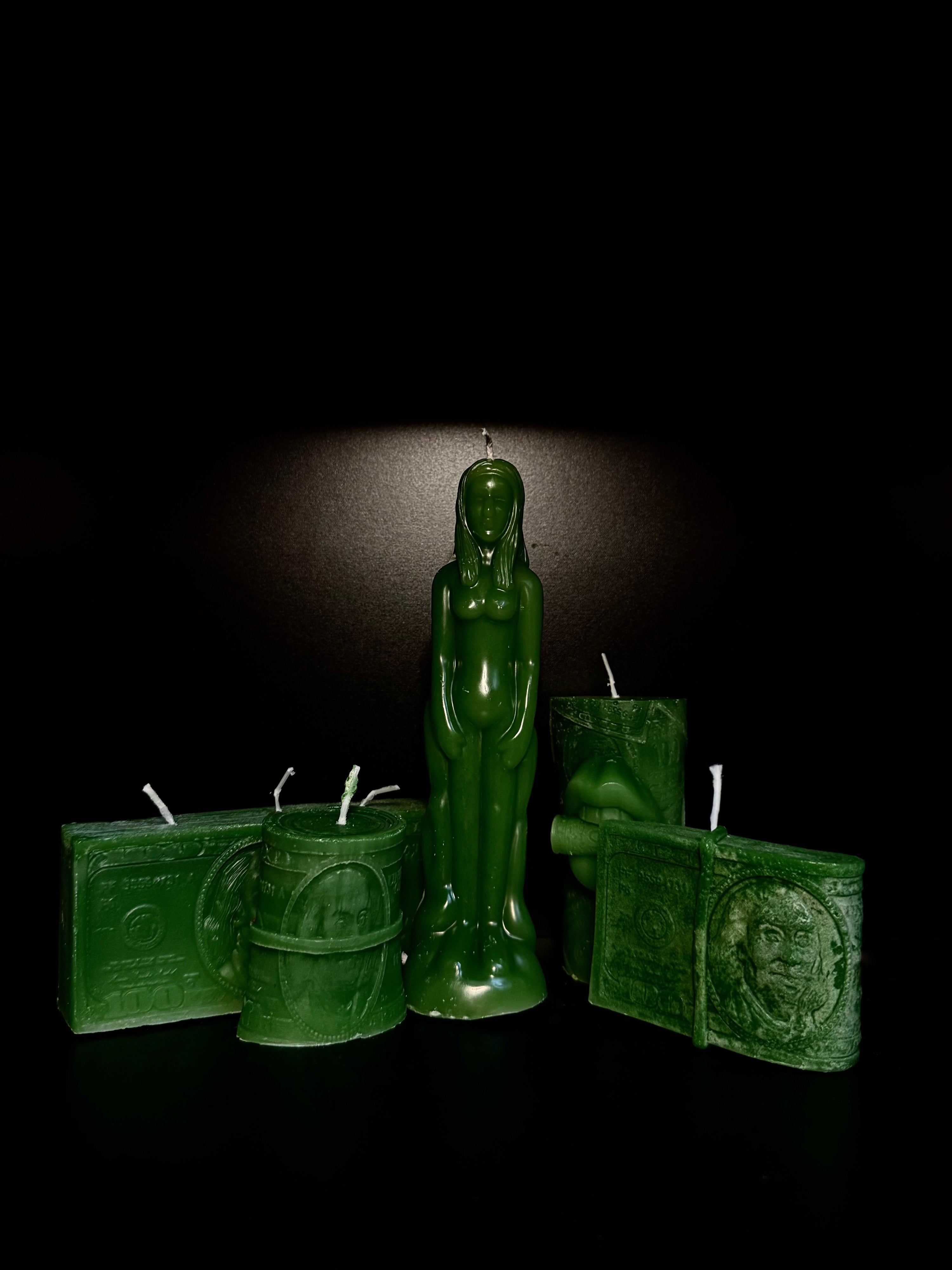 Money Attraction Ritual Candle Set