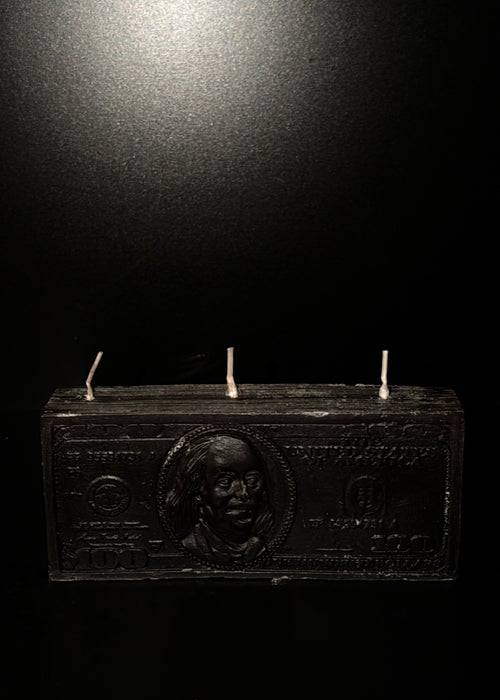 100 Dollar Bill Candle